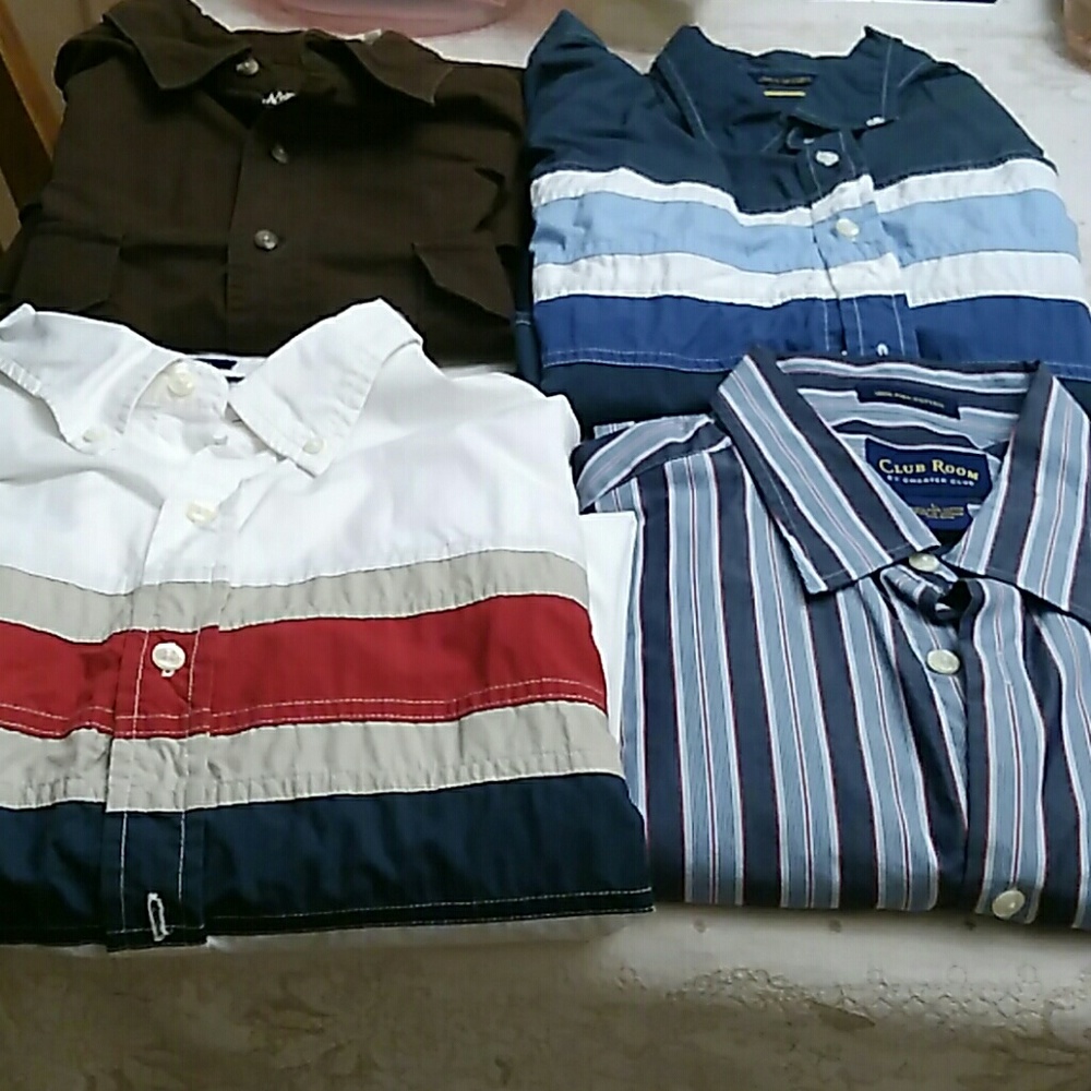 Mens sz L long sleeve shirts